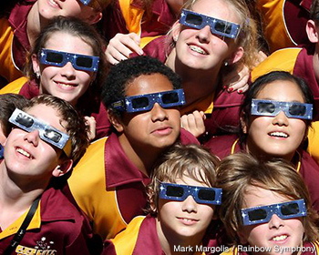Kids with Solar Eclipse Shades