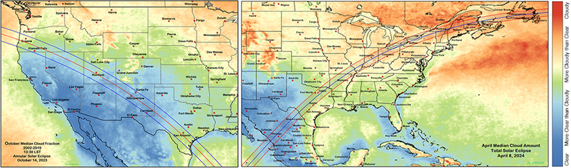 Will weather cooperate for total solar eclipse in April?