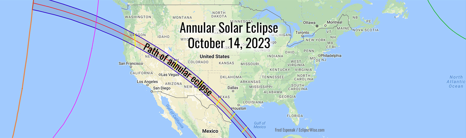 2023 Solar Eclipse Map - 2023