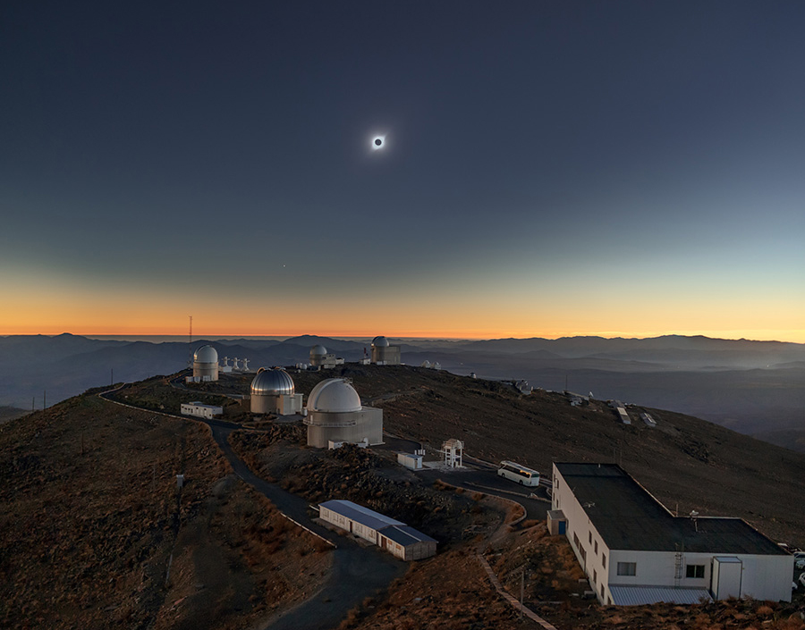 Eclipse in Chilean Sky