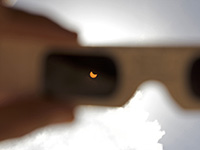 Partial eclipse through eclipse shades