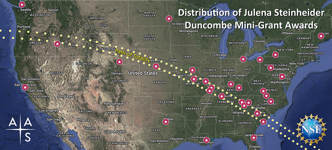 Distribution of Mini-Grants in 2017