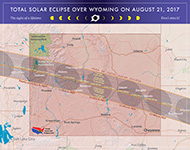 Map of Eclipse in Wyoming