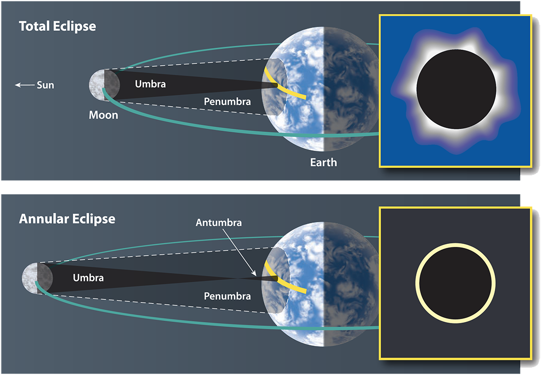 Total vs Annular Eclipse